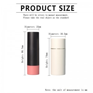 CP036 Wholesale Round Contour Stick Blush Stick Container Packaging