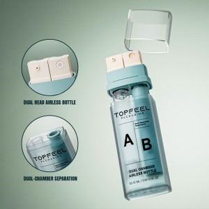 DA17 Dual Chamber Airless Bottle 2-in-1 Skincare Packaging Solution