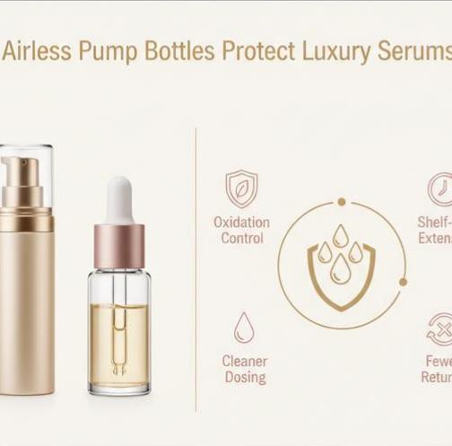 How Airless Pump Bottles for Cosmetics Protect Your Luxury Serums？