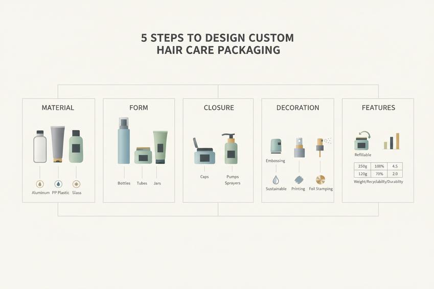 5 Steps to Design Custom Hair Care Packaging