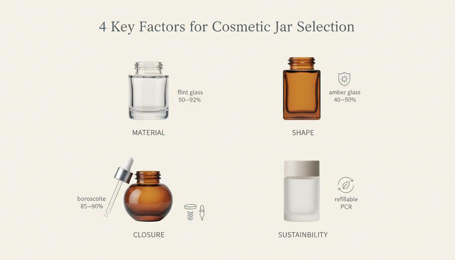 4 Key Factors for Cosmetic Jar Selection