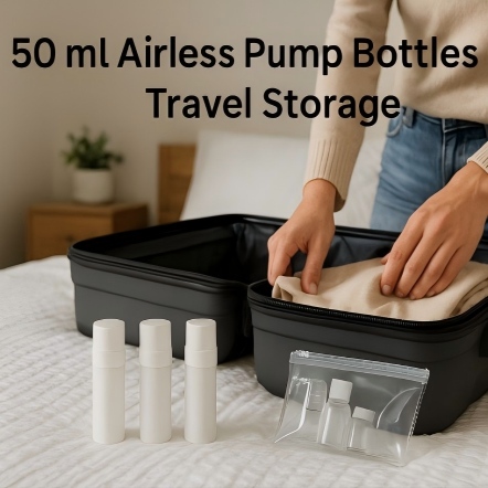 50 ml Airless Pump Bottles for Travel Storage