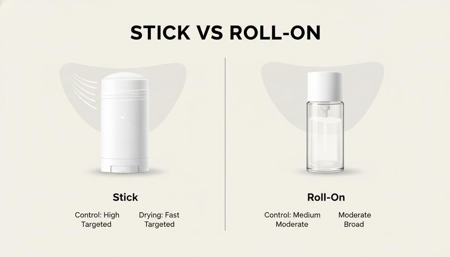 Antiperspirant Stick Deodorant Vs. Roll-On