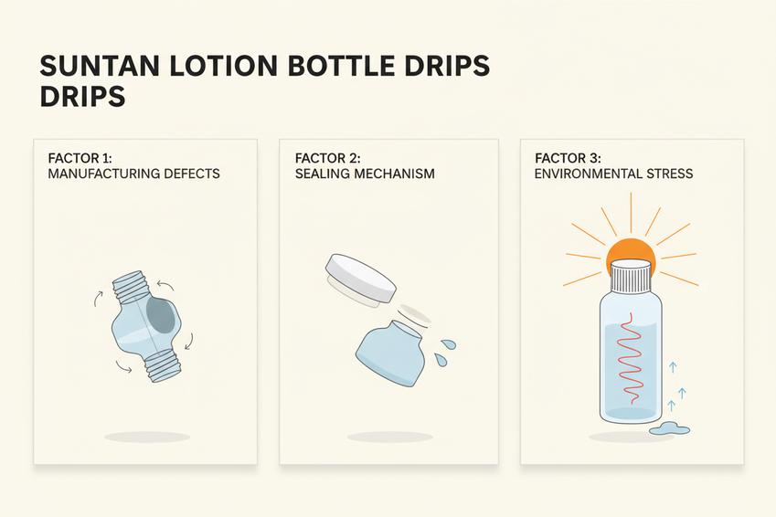 3 Factors Causing Suntan Lotion Bottle Drips