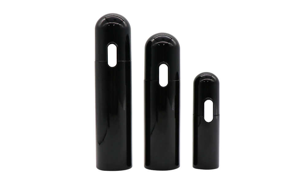 Capsule Shape Black Plastic 40ml 130ml 160ml PETG Cosmetic Lotion Pump Bottle Featured Image