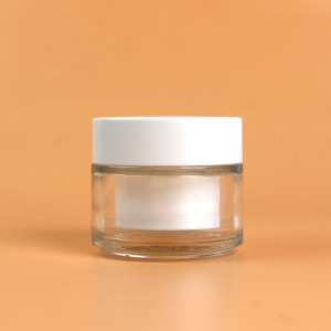 PJ81 Glass Refillable Cream Container 50g Cream Jar Manufacturer