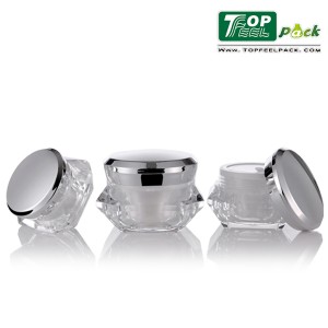 双层奶油瓶亚克力化妆品螺旋盖包装