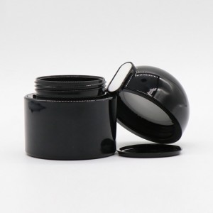 New Style Héich Qualitéit Black 50g Plastik ABS Kosmetesch Container Crème Jar