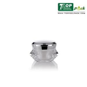 双层奶油瓶亚克力化妆品螺旋盖包装