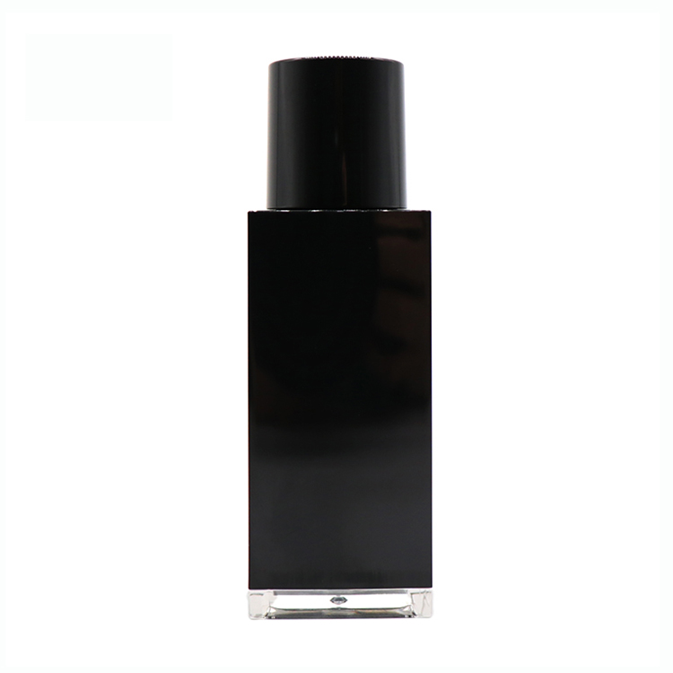 New Arrival China Small Lotion Bottle - Wholesale 30ml 50ml Empty Black Square Essential Oil Plastic Dropper Bottle  – TOPFEEL PACK