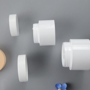 30g 50g White Plastic Cream Jar For Body Lotion Facial Mask Scrub