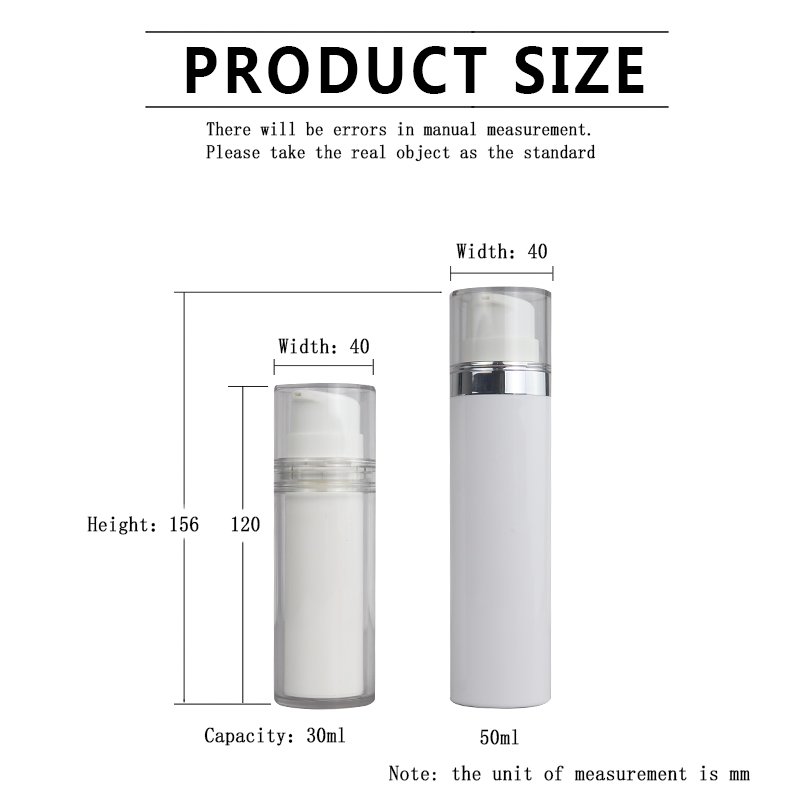 50ml ھاۋاسىز بوتۇلكا