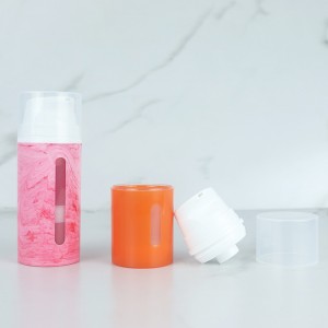 50ml 100ml PP Airless Bottle With Window Lotion Cream Bottle