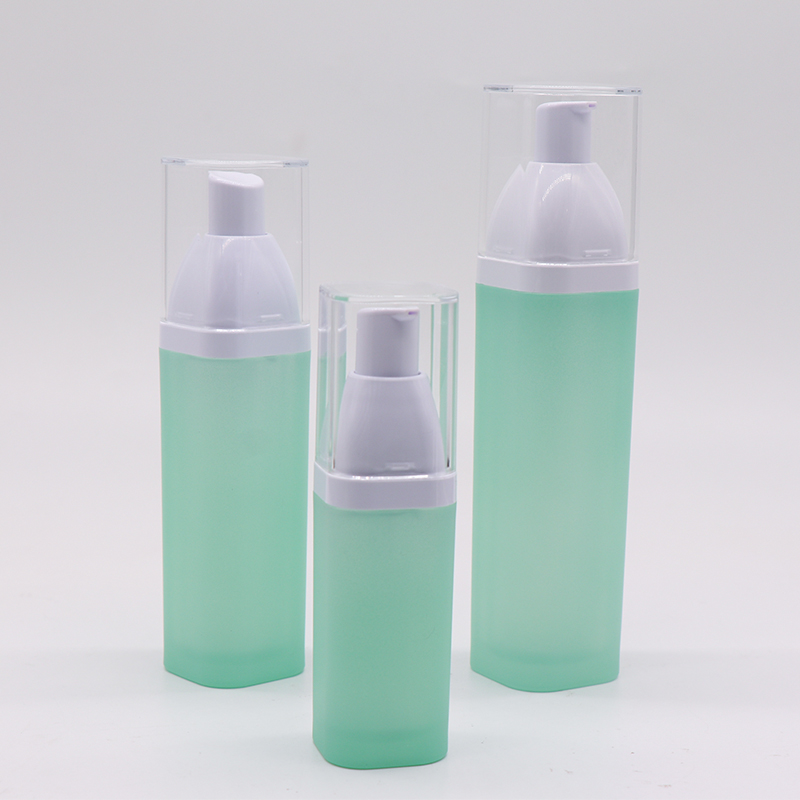 双壁化妆品乳液瓶，哑光饰面，中国化妆品包装供应商