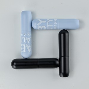 LB-105A OEM 空圆形口红管黑色唇膏管