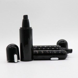 କ୍ୟାପସୁଲ୍ ଆକୃତି ବ୍ଲାକ୍ ପ୍ଲାଷ୍ଟିକ୍ 40ml 130ml 160ml PETG କସମେଟିକ୍ ଲୋସନ ପମ୍ପ ବୋତଲ |