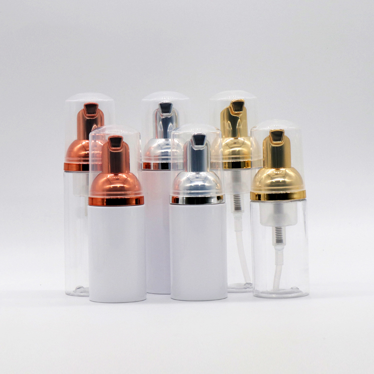 Professional Design Hand Sprayer Bottle - 30ml 50ml 80ml PET Empty Silver/Rose Gold Cosmetic Foam Pump Bottle – TOPFEEL PACK