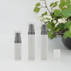 PA09 Ownuk ölçegli PP plastmassa howa çüýşesi kosmetiki plastik vakuum çüýşesi