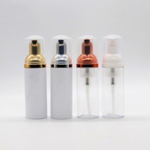 30ml 50ml 80ml PET 空银色/玫瑰金色化妆品泡沫泵瓶