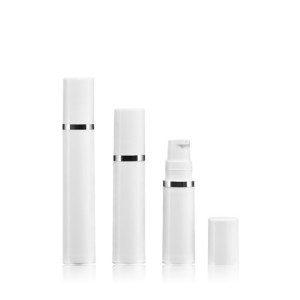 PA09 Ownuk ölçegli PP plastmassa howa çüýşesi kosmetiki plastik vakuum çüýşesi