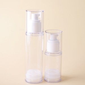 TA05 Kemasan Perawatan Kulit 50ml 100ml Botol Pompa Pengap Kosmetik Plastik Silinder