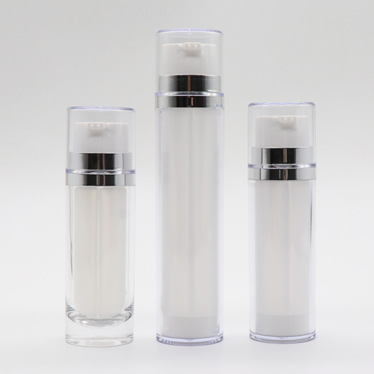 Factory Cheap Hot Foam Soap Dispenser Bottles - White Packaging Bottle Dual Chamber Cosmetic Plastic Lotion Pump Bottle  – TOPFEEL PACK