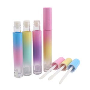 Round empty lipgloss tube package