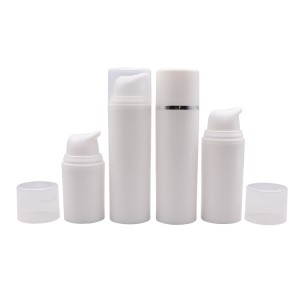 15ml 30ml 50ml Simple Recycled PP Airless Bottle with Snap on Pump