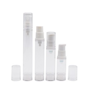 Mini Portable Clear Airless Bottle with Lotion & Spray Pump