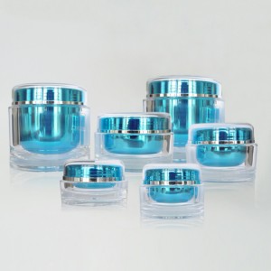 定制亚克力双层奶油罐容器