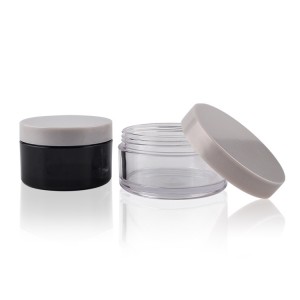 Empty cosmetic skincare containers cream jar