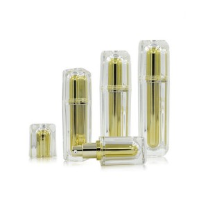 Cosmetic packaging acrylic lotion pump bottle 15ml 30ml 50ml 100ml