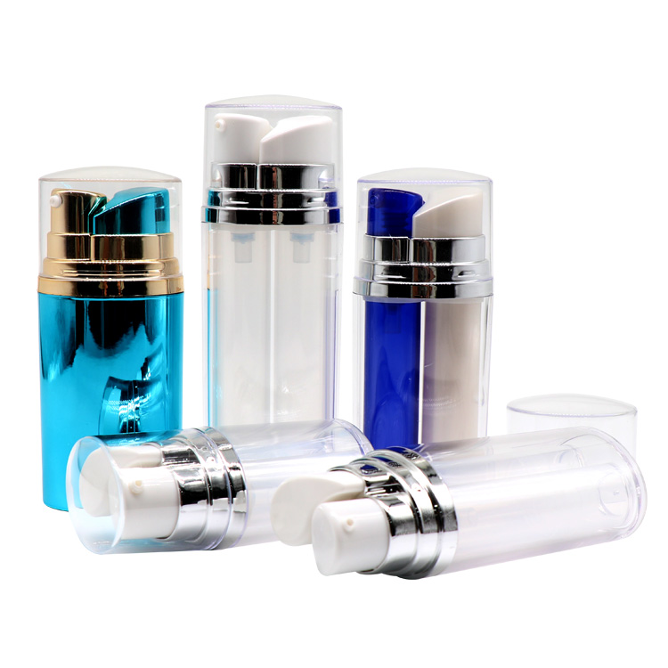 Dual chamber airless bottle