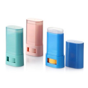 15 ml Oval Moisture Balm Stick-behållare, OEM Twist Up-flaska för deodorant