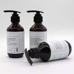 TB07 PET PCR ବୋଷ୍ଟନ୍ ବୋତଲ ଆମ୍ବର ପ୍ଲାଷ୍ଟିକ୍ ସାମ୍ପୁ ବୋତଲ ଶୋର୍ ପ୍ୟାକେଜିଂ |