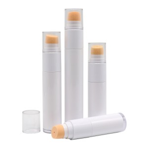 Portable Twist Up Airless Foundation Pen with Sponge Head