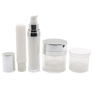 PJ10 pakartotinai užpildomas beorio kremo stiklainis, PL04 ​​keičiamas PCR losjono pompos buteliukas