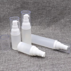 PA74 15ml 20ml 30ml 50ml قايتا ياسالغان ماتې PP ھاۋاسىز بوتۇلكا