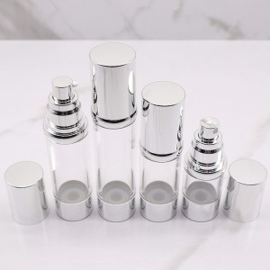 PA75 15ml 30ml 40ml 50ml كىلاسسىك ئايلانما ھاۋاسىز بوتۇلكا