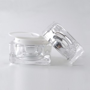Sula imbiza ye-cosmetic cream 15g 30g 50g ye-acrylic eye cream jar