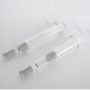 TE01 2ml Crystal Cosmetic Syringe Bottle with Silicone Stopper