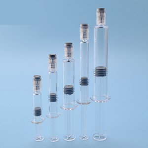 Botol Suntik Kosmetik Kristal Mini Portabel dengan Tongkat Dorong
