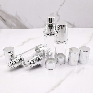 PA75 15ml 30ml 40ml 50ml كىلاسسىك ئايلانما ھاۋاسىز بوتۇلكا