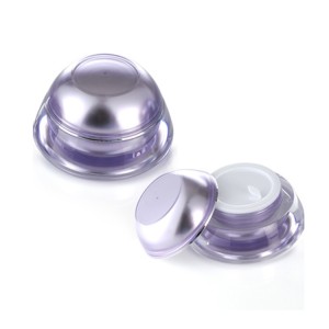 Crystal Acrylic Wide Mouth Plastic Lid Round Inner PP Jar