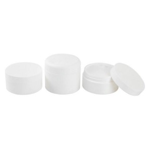 Wholesale different capacity white cosmetic cream jar