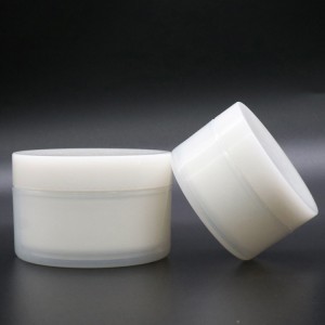 Double wall PP cream jar, recycled PP cream container