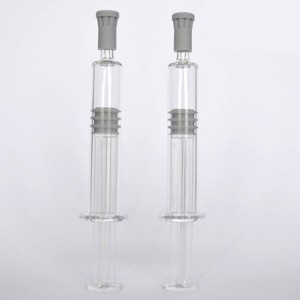 Karamin Mai ɗaukar nauyin Crystal Cosmetic Syringe Bottle tare da Push Stick
