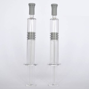 ขวดเข็มฉีดยาเครื่องสำอางคริสตัลแบบพกพาขนาดเล็กพร้อมแท่งกด