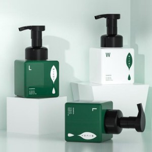 Квадрат йөзне чистартучы күпер шешәсе, квадрат кул санитизаторы күбек шешәсе