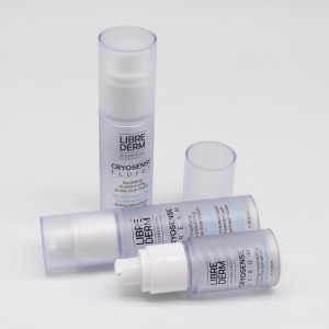 Genetiki derini bejermek serumu üçin goşa diwar howasyz vakuum içerki kapsula çüýşesi